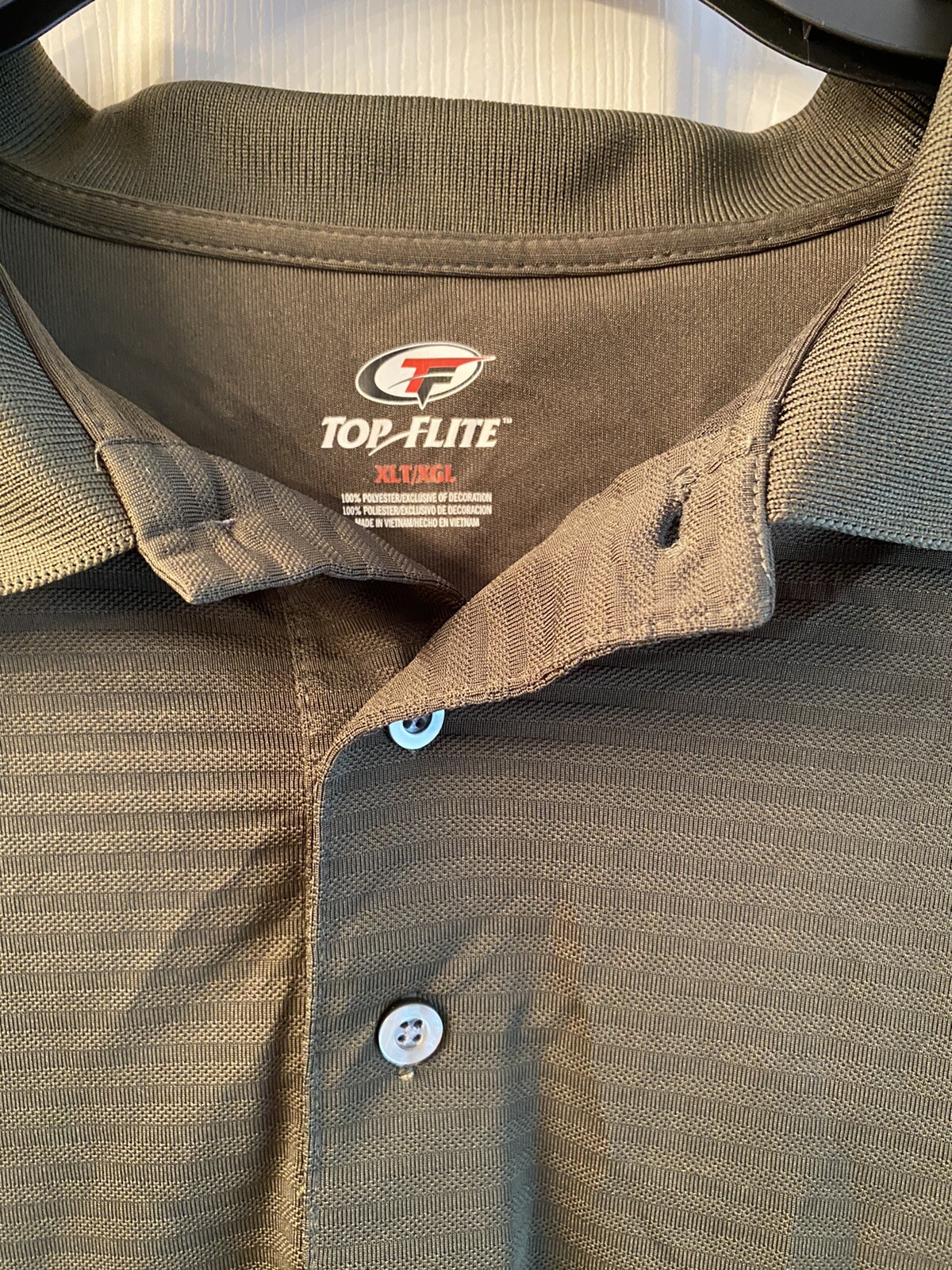 Mens Top Flight XL Pull Over Polyester Golf Shirt, Long Sleeve gallery