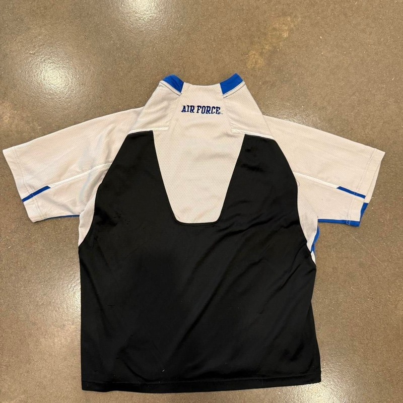 Nike Y2K Air Force Falcons Athletic Training Tee, Blue/White Colorblock, Size M gallery