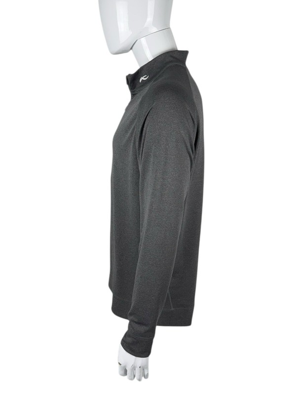 KJUS Mens Large 52 Pullover Keano Half Zip Golf Midlayer Gray Long Sleeve EUC gallery