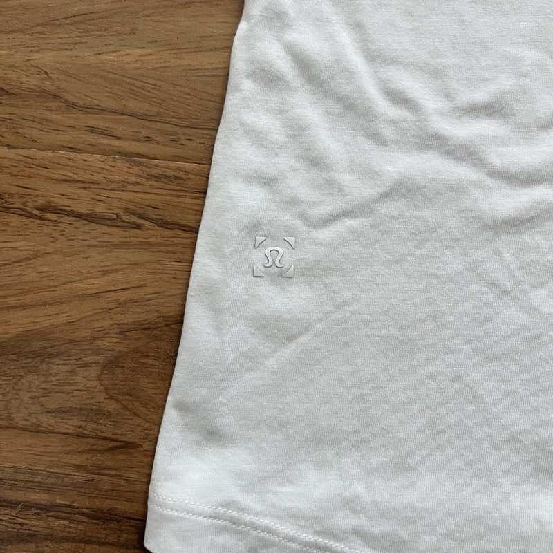Lululemon White Pima Cotton 5 Year Basic Updated V-Neck Short Sleeve Tee Shirt L gallery