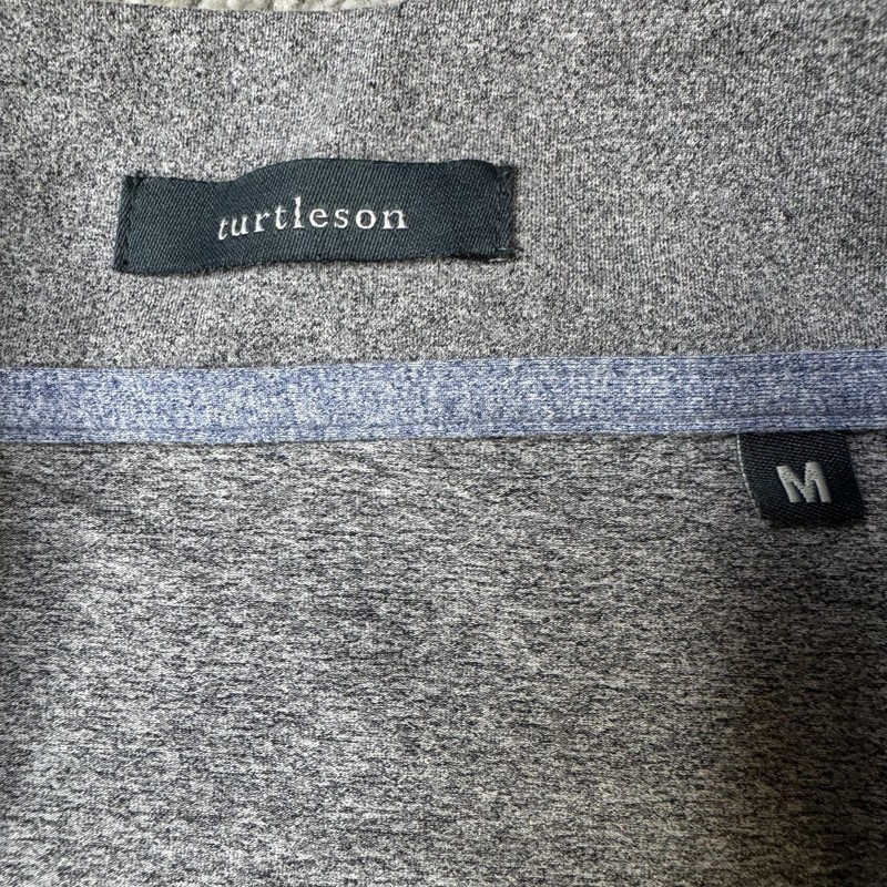 Turtleson Pullover Mens Medium Gray Siro 1/4 Zip Mock Neck Golf YoungLife gallery
