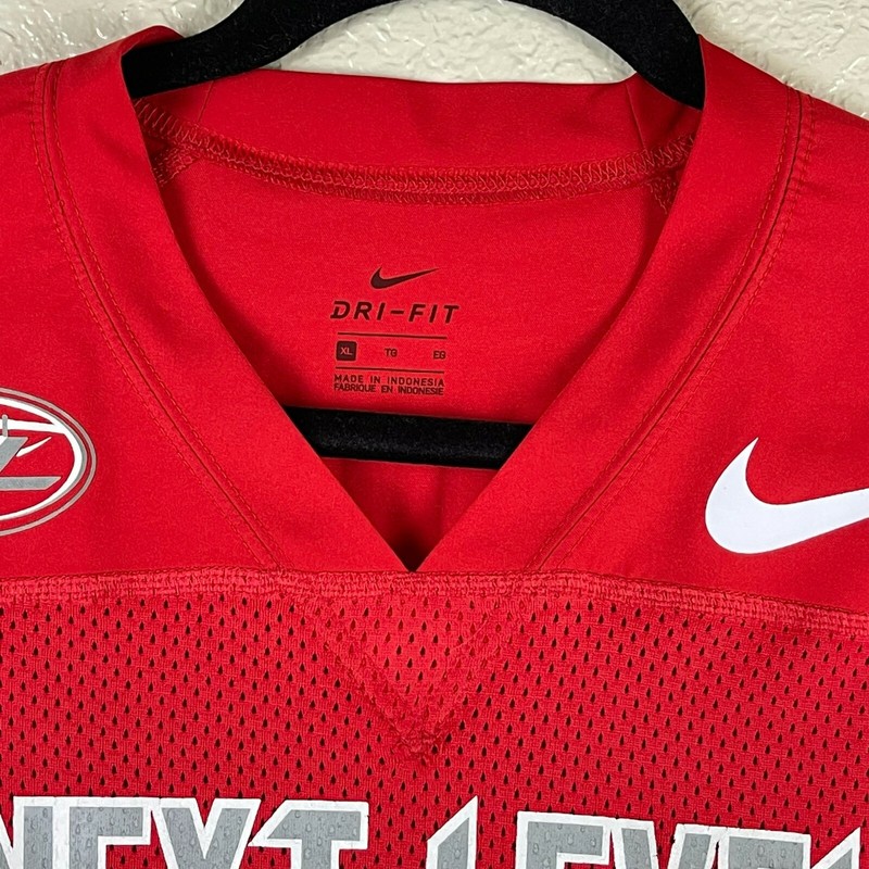 Nike Jersey Youth Sz XL Next Level #12 Dudum Dri-FIT Athletic Performance Red gallery