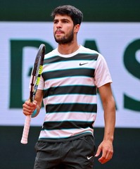 Nike Carlos Alcaraz 2025 Roland Garros French Tennis Shirt Mens Sz M FZ6934-110