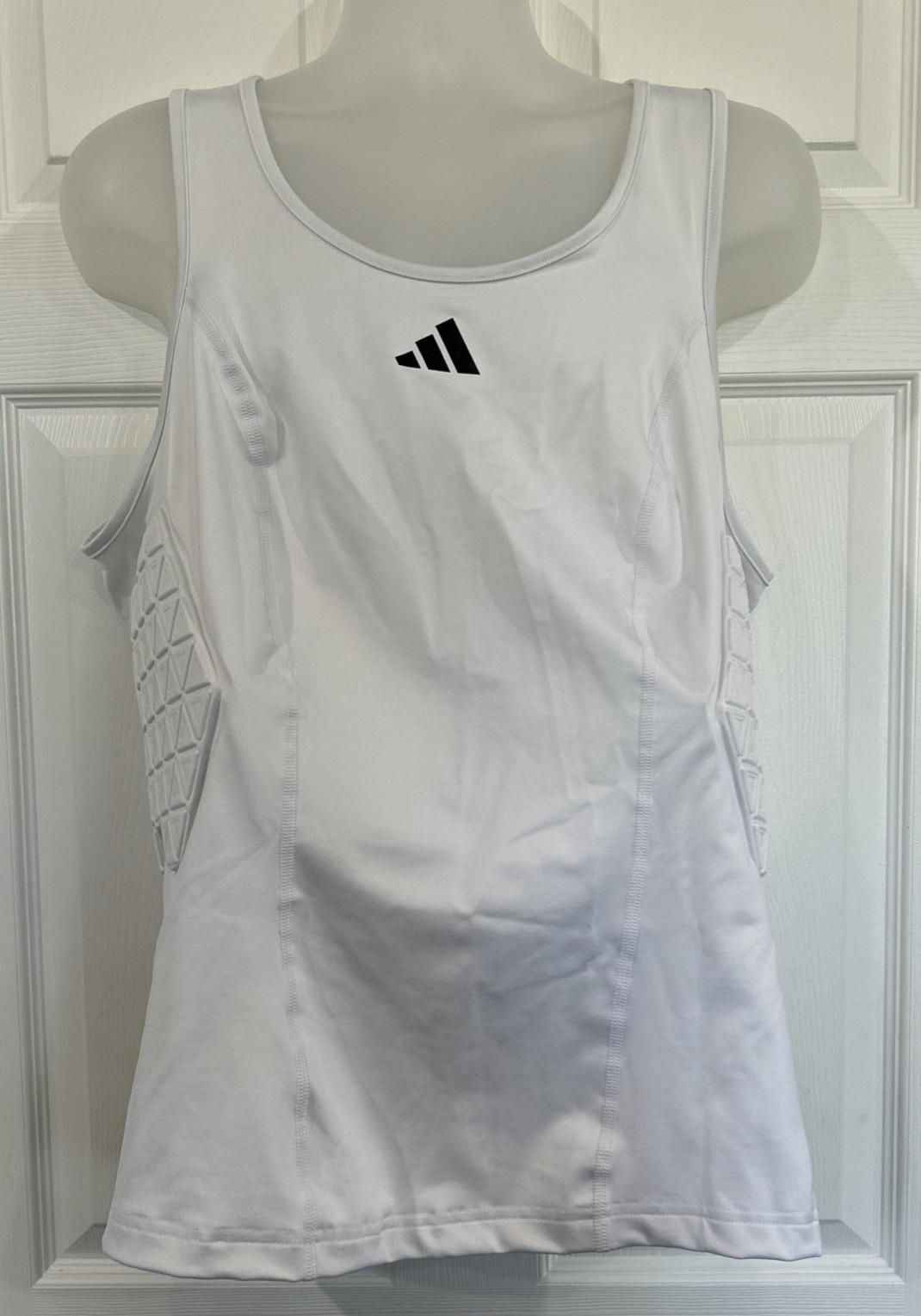 Adidas Aeroready White Padded Basketball Sports Compression Tank IM3593 Men 3XL gallery