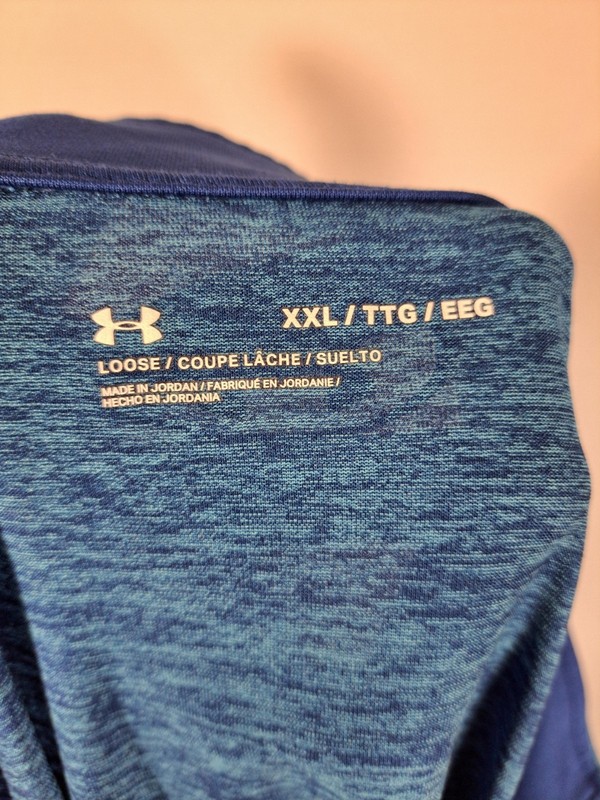 Under Armour Tech 2.0 1/4 Zip Pullover Shirt Mens Size XXL loose Heather Blue gallery