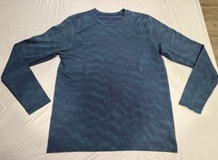 Lululemon Metal Vent Breathe Mens Long Sleeve, Large, Night Sea Deep Cove