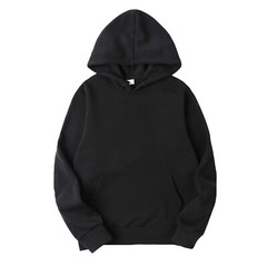US Mens Plain Pullover Hoody Casual Hooded Sweatshirt Long Sleeve Classic Tops