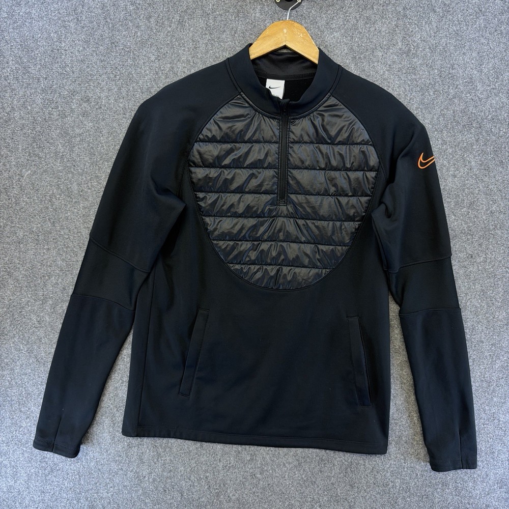 Nike Men's Academy Winter Warrior Therma-FIT 1/4 Zip Drill Top Black Medium