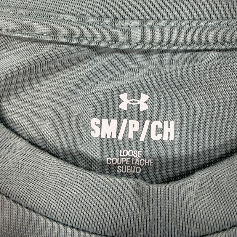 NWT Under Armour Tech 2.0 Printed T Shirt Mens Small Gray Short Sleeve READ gallery