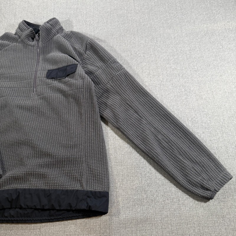 Rapha Explore Technical Pullover Mens Small Gray Waffle Fleece 1/2 Zip Cycling gallery