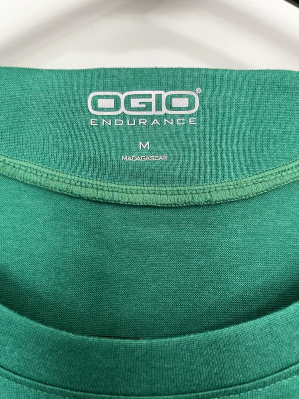 OGIO Endurance Mens Medium Green Performance Athletic Shirt “Flock Safety” Logo gallery