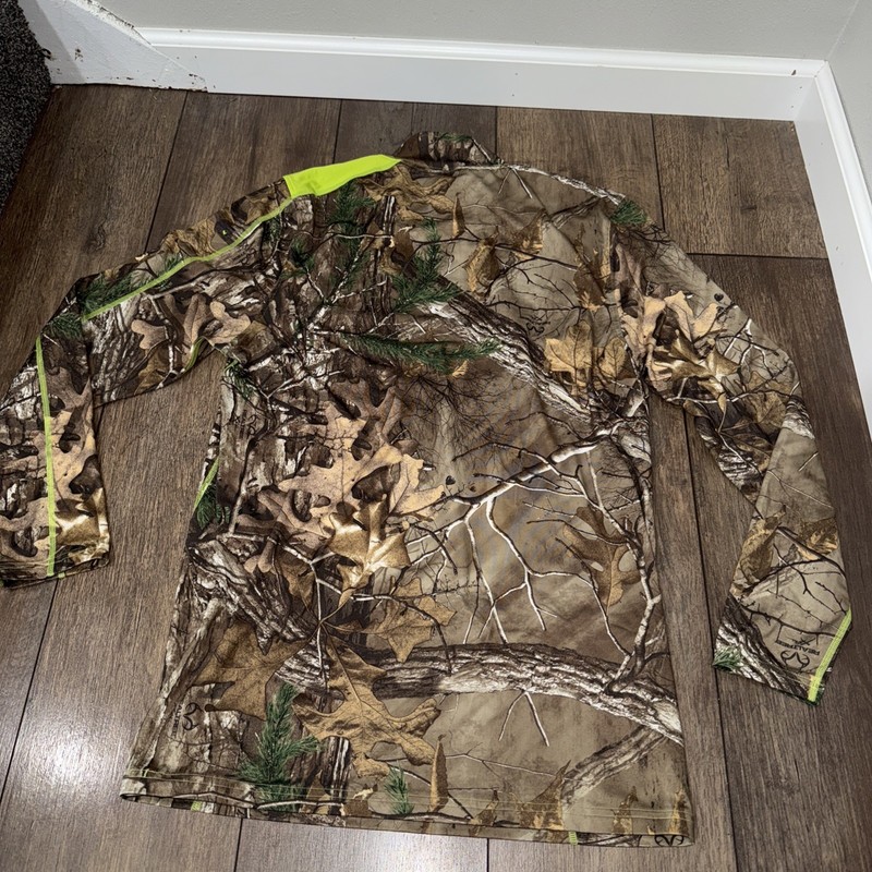 🦌Under Armour ColdGear Shirt Mens L Compression Scent Control Real Tree Camo gallery