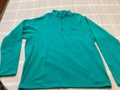 Men’s Levelwear Gear Teal 1/4 Zip Pullover Long Sleeve Size L