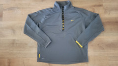 MINT RARE Mens NIKE “LIVESTRONG” FIT DRY 1/2 Zip Pullover Smoke Grey L/S – XL