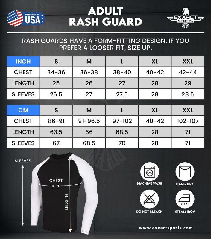 Exxact Sports Mens BJJ Rash Guard Jiu Jitsu Full Sleeve, Ranked Compression gallery