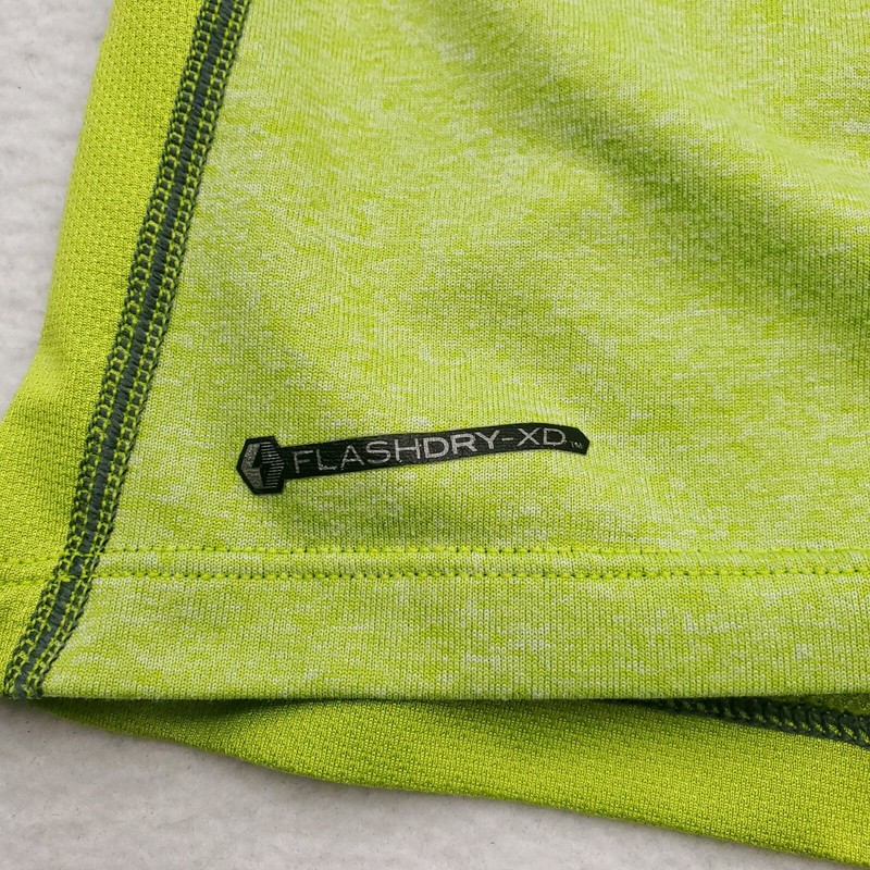 North Face Shirt Mens Medium Green Reactor Running V Neck Flashdry XD Training gallery
