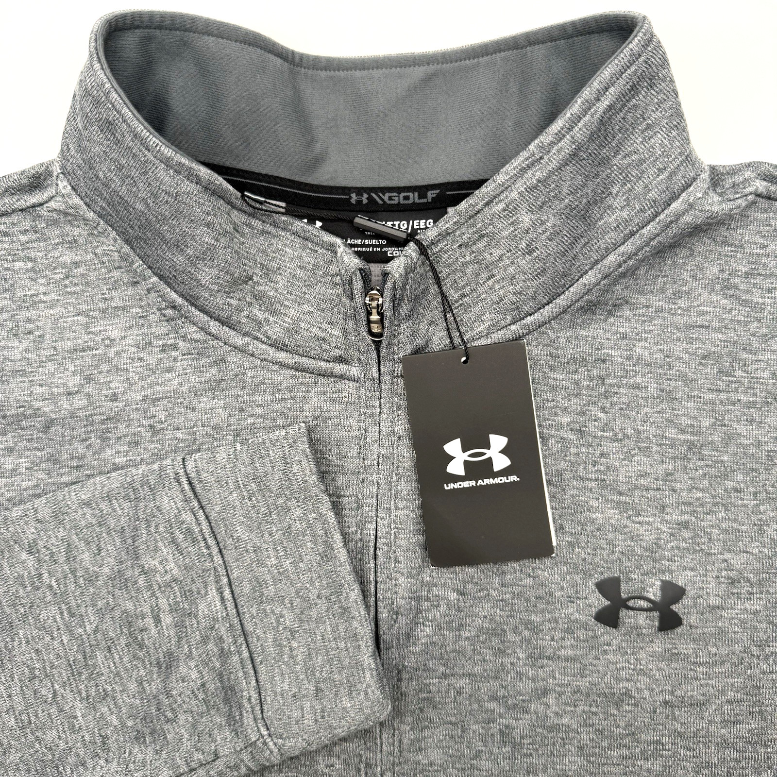 Under Armour Storm Sweater Fleece 1/4 Zip Golf Pullover Gray 1356661 XXL NWT gallery