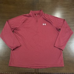 Under Armour Loose Gear 1/4 Zip Pullover XL Men Solid Burgundy Alabama Colors