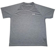 Under Armour Tech Mens Shirt 3XL Gray Heather Short Sleeve HeatGear Gym Tee Big