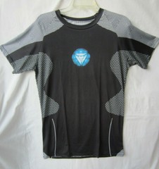 Men’s Active Black & White Short Sleeve Shirt *Measurements below