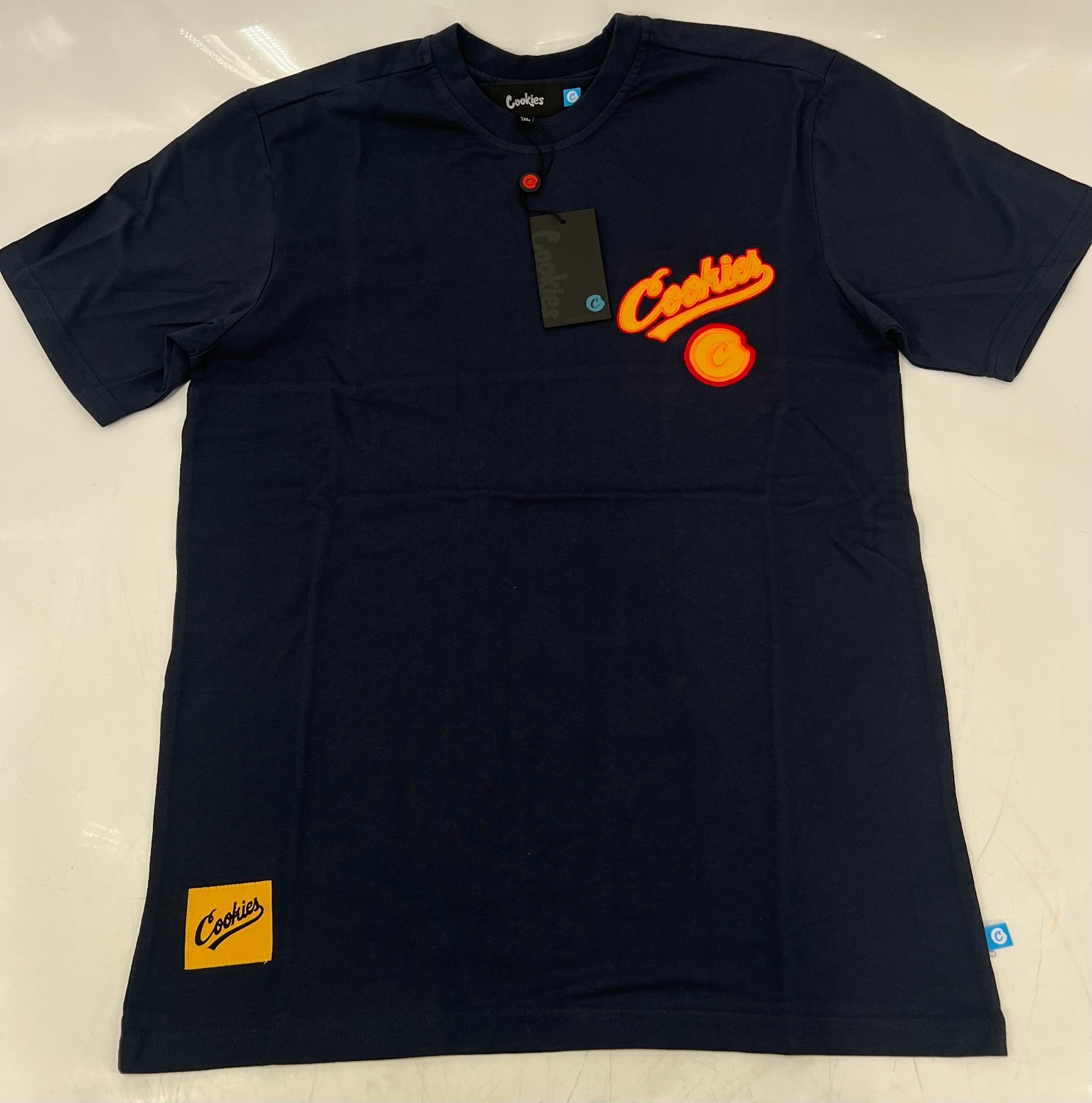 COOKIES PUTTIN IN WORK SS JERSEY KNIT NAVY BLUE NWT SZ M gallery