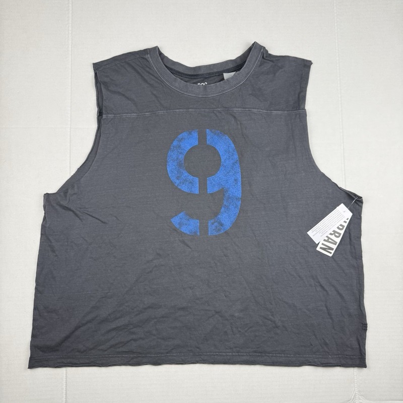 Sleeves T Shirt Mens XXL Gray Tank Top “9” Streetwear Muscle T Urban Outfitters gallery
