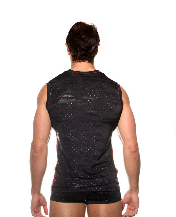 Gregg Homme THORN Muscle Shirt Soft See-Through Tank Top Black 200022 gallery