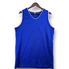 Russell Basketball TEAM Sleeveless Jersey Size Medium M Blue White