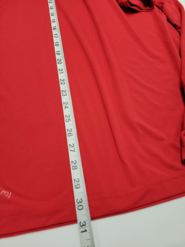 STORMTECH Mens Red Large Activewear Polo Shirt Short Sleeve Collar Side Slit gallery