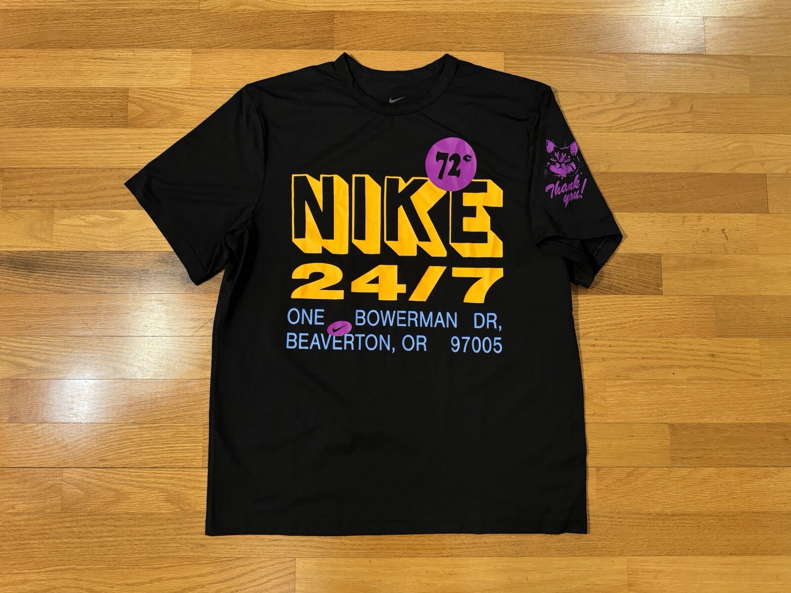 New L Nike 24/7 Retro Bodega Cat Beaverton Hyverse Dri-Fit Shirt FN3988-010 Men gallery