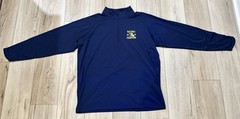 Michigan Wolverines 2023 National Champions 1/4 Zip Pullover Navy Blue Large