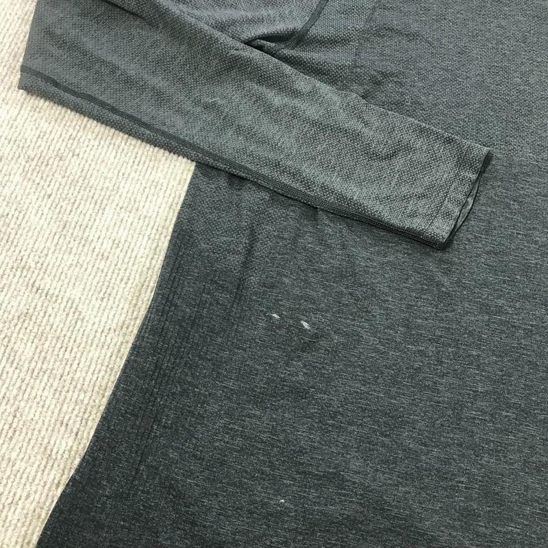 Mens Long Sleeve Shirt XL Charcoal Athletic Raglan Crewneck Live In Practice gallery