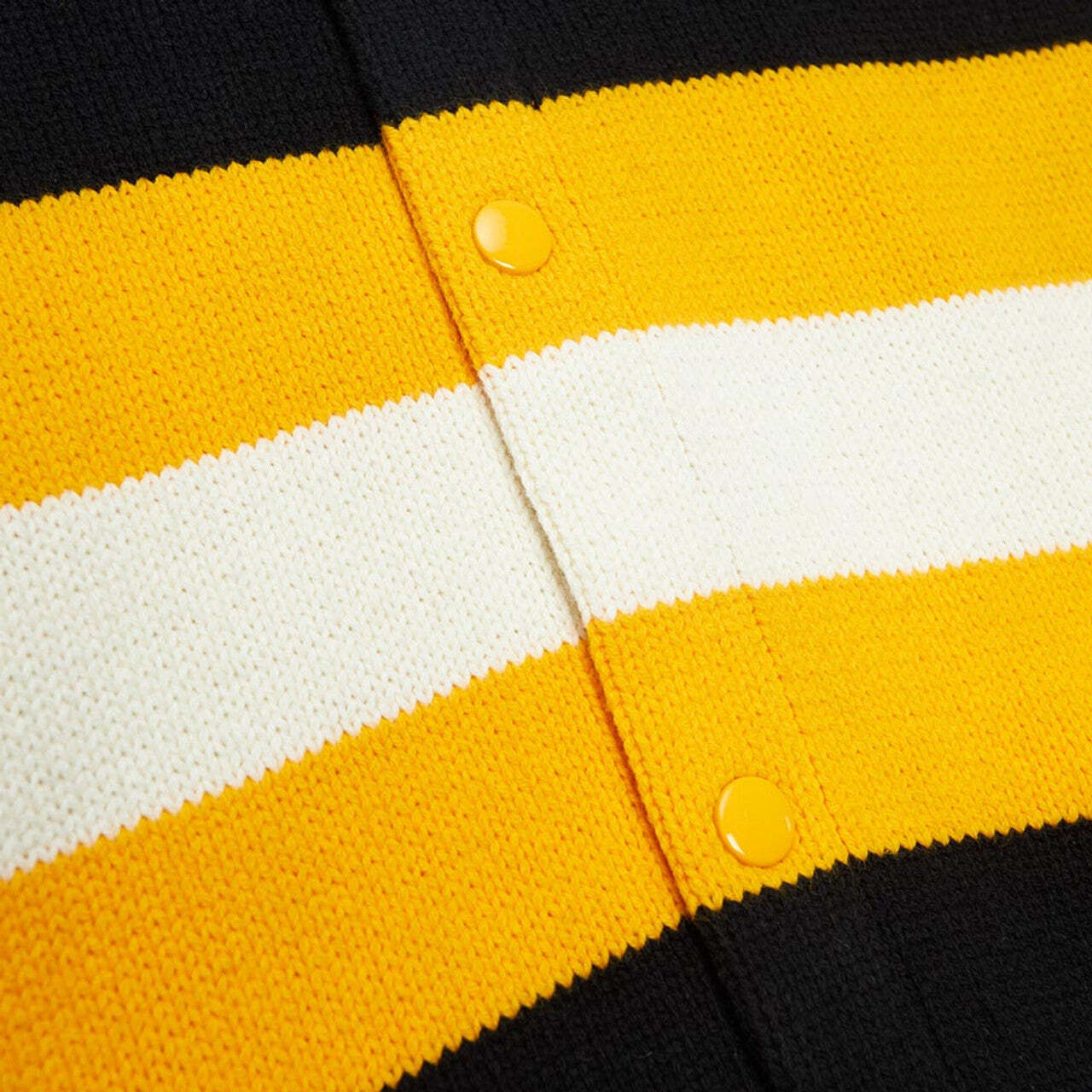 Mens Mitchell & Ness NHL 100TH ANNIVERSARY STRIPED CARDIGAN SWEATER BRUINS gallery