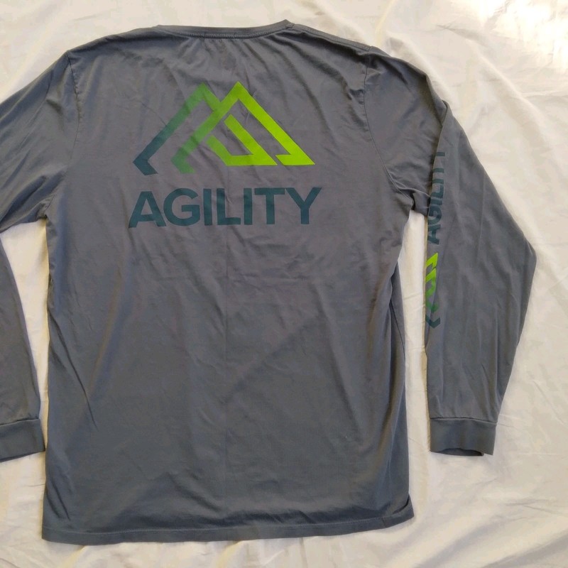 Marine Layer Shirt Large Blue Gray Long Sleeve Baselayer Tee Outdoor Mens Large gallery