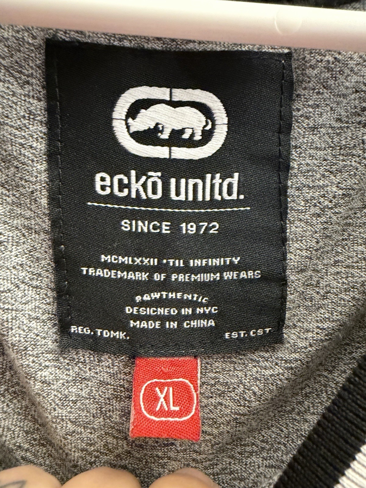 Ecko Unltd Tank Top Men's XLarge Gray Summer Y2K Graphic Sleeveless Hip Hop gallery