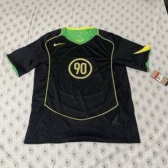 Nike Total 90 Dri-Fit Loose Soccer Jersey IB4208-010 Black/Green Mens Large