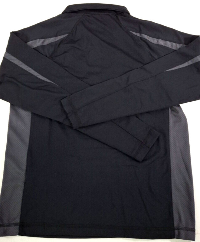 Sport-Tek ST851 Sport Wick Stretch Colorblock Pullovers-Black/Gray Various Sizes gallery