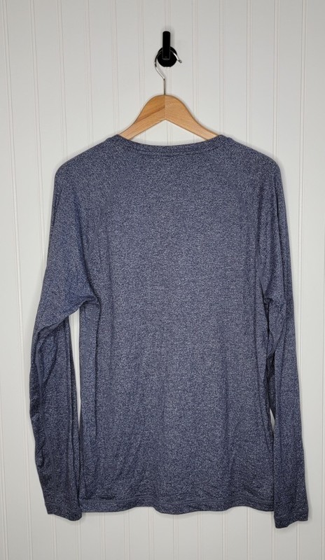 Rhone Reign Long Sleeve Performance Crewneck Shirt Men's Size Medium Blue gallery