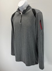 RBX Shirt Mens M Gray Xtrain Performance 1/4 Zip Pullover Polyester Blend