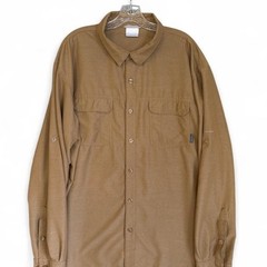 XXL/2XL Columbia Omni-Wick Men’s Tan Long Sleeve Button Up Trail Hiking