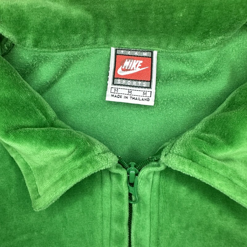 Vintage 90s Nike Basketball Shooting Shirt Jacket Jersey Size M Green gallery