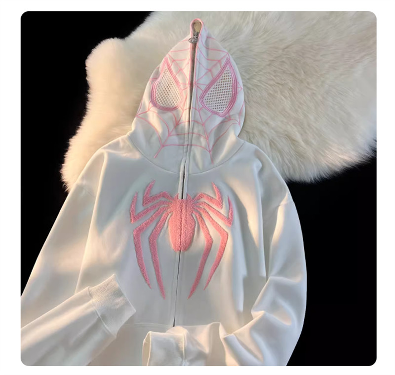 Spiderman Hoodies Coat Full Zip Spider Sweatshirt Hooded Sweats Jacket Unisex gallery