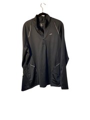 Brooks Mens Reflective Pullover Grey Long Sleeve Equilibrium Cycling Top Size…
