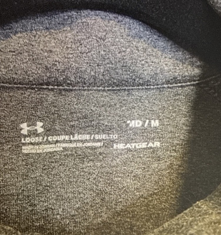 Under Armour Heathered Gray Orange 1/4 Zip Pullover Jacket Long Sleeve Men’s M gallery