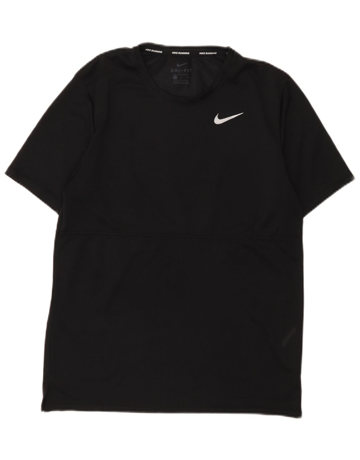 Nike Mens Dri Fit T-Shirt Top Small Black Polyester DK09 gallery