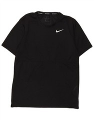 Nike Mens Dri Fit T-Shirt Top Small Black Polyester DK09