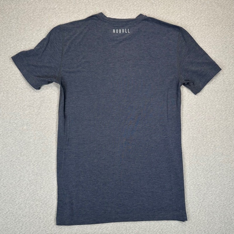NOBULL CrossFit Shirt Mens Small Heather Navy Blue Short Sleeve Training Tee gallery