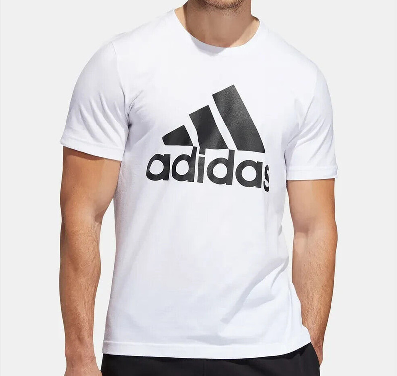 Adidas Mens Badge Of Sport S/S T-Shirt - ED9606 - White / Black - Size: XL - NEW gallery