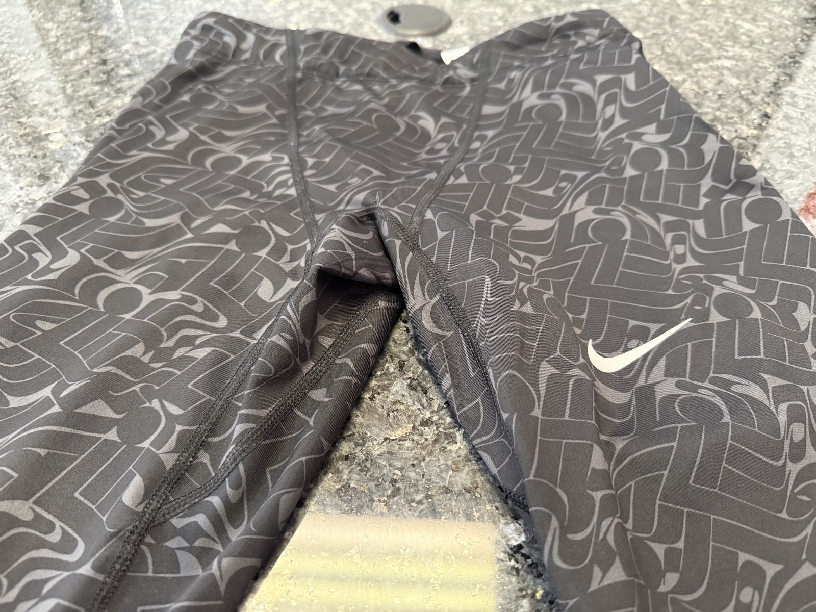 Men's Size Small Nike Power Tech Rostarr Running Tights 808626 060 Anthracite gallery