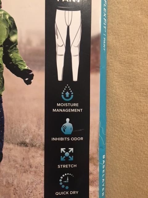 Climate Smart Mens FlexFit Lightweigth Base Layer Pants BLACK - XXL/2XL gallery